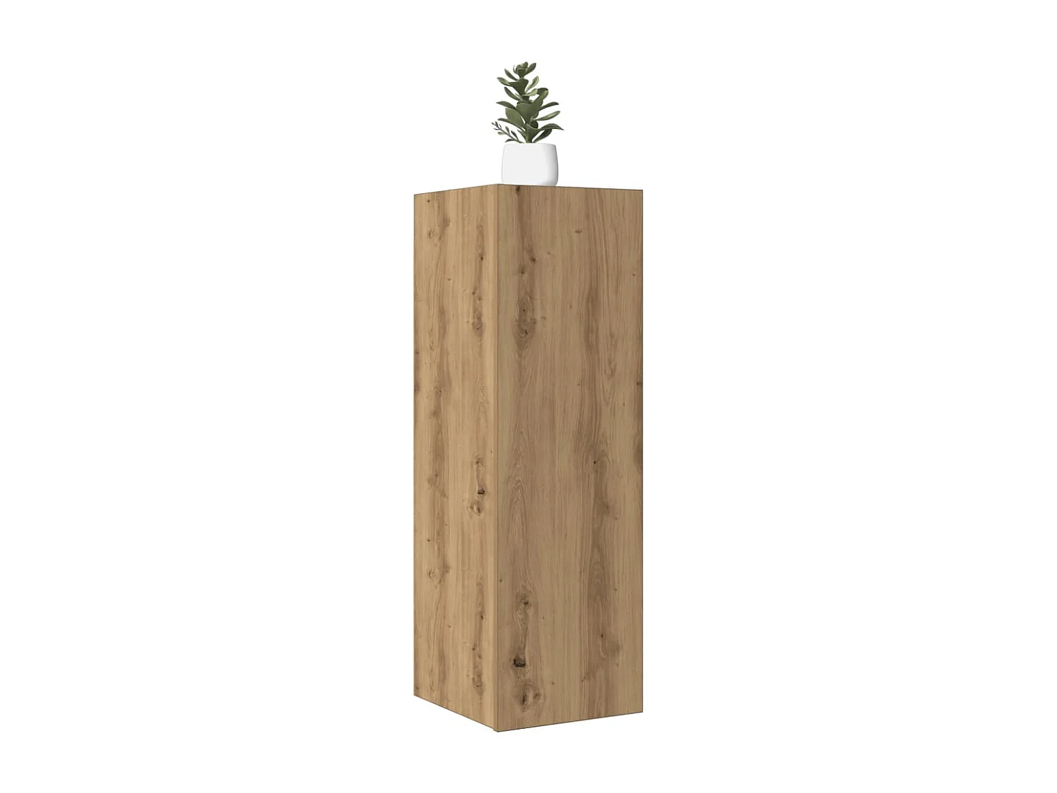 Tv-meubel | Tv-Bank | TV-kast30,5x30x90 cm bewerkt hout artisanaal eikenkleurig