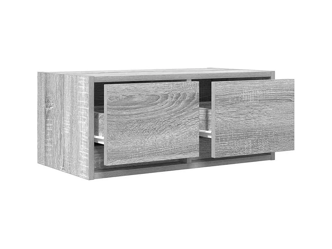 Tv-meubelen | Tv-Banken | TV-kasten 2 st 60x31x25,5 cm bewerkt hout grijs sonoma eiken