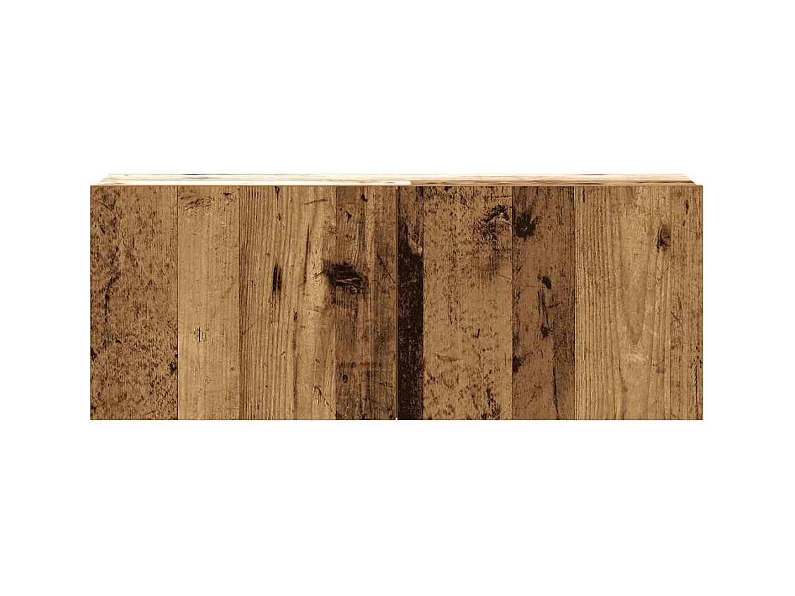 Conjunto de Mueble de TV | Mueble de salón 5 piezas montado la pared madera vieja