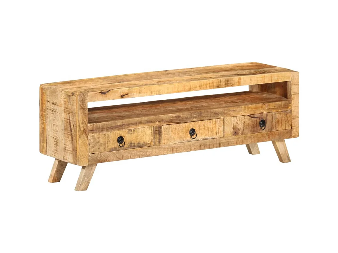 Mueble de TV | Mueble de salón madera maciza de mango 110x30x40 cm
