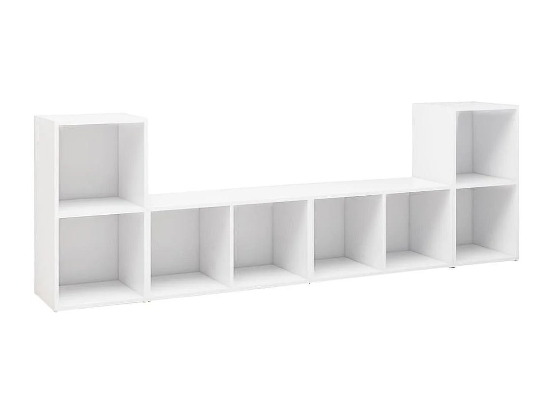 Muebles de salón | Gabinetes de TV |  Muebles de TV 4 pzas madera ingeniería blanco 72x35x36,5 cm