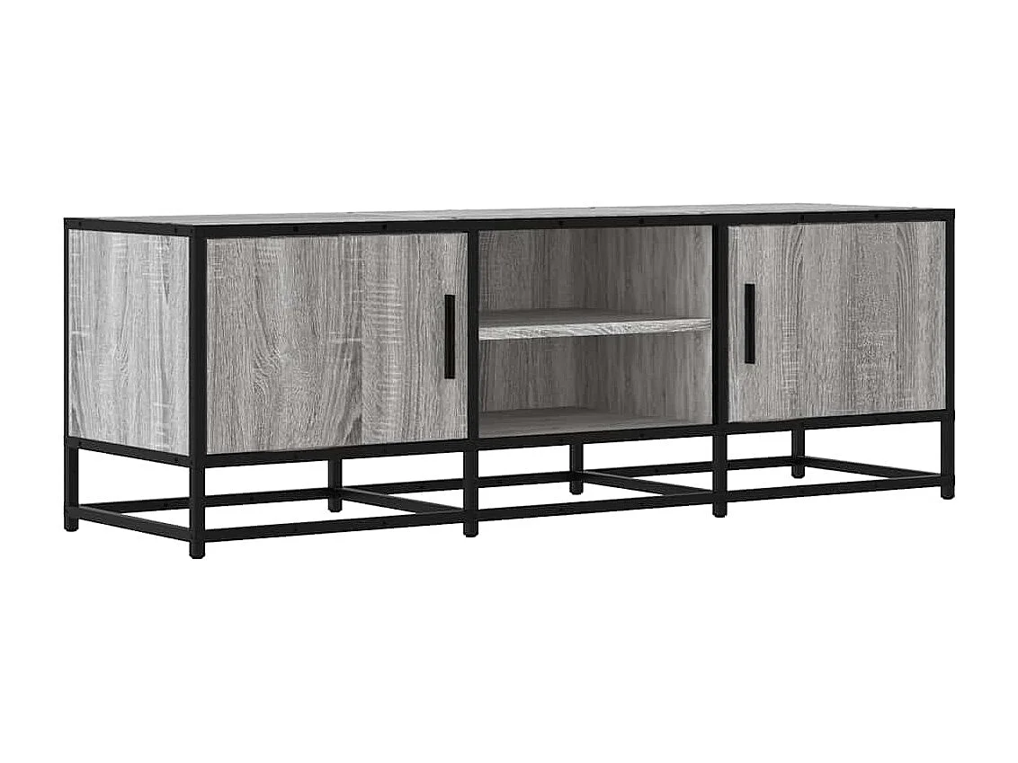 Meuble TV | Banc TV | Armoire TV sonoma gris 120x35x41 cm bois d'ingénierie et métal