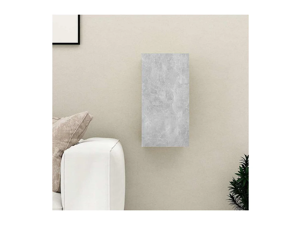 Meuble TV | Banc TV | Armoire TV Gris béton 30,5x30x60 cm Bois d’ingénierie