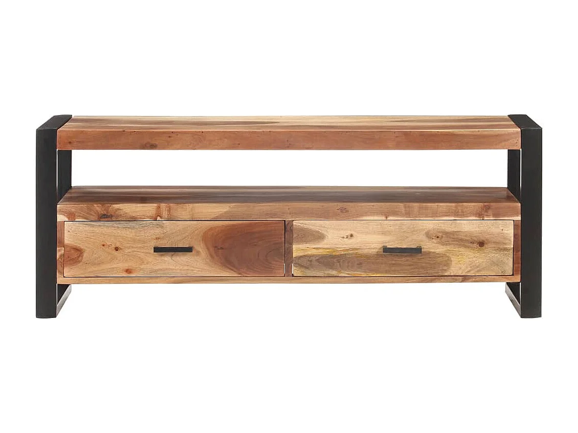 Meuble TV | Banc TV | Armoire TV 120x35x45 cm Bois massif avec finition miel