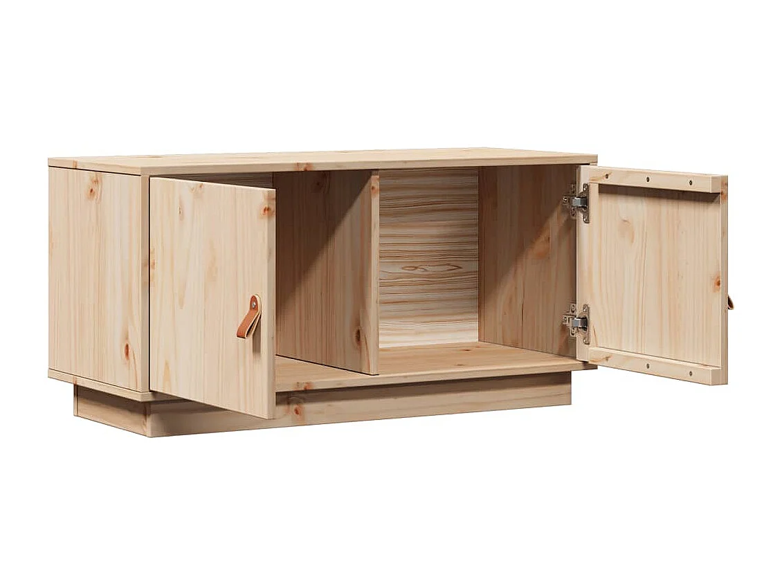 Mueble de TV | Mueble de salón de madera maciza de pino 80x34x40 cm
