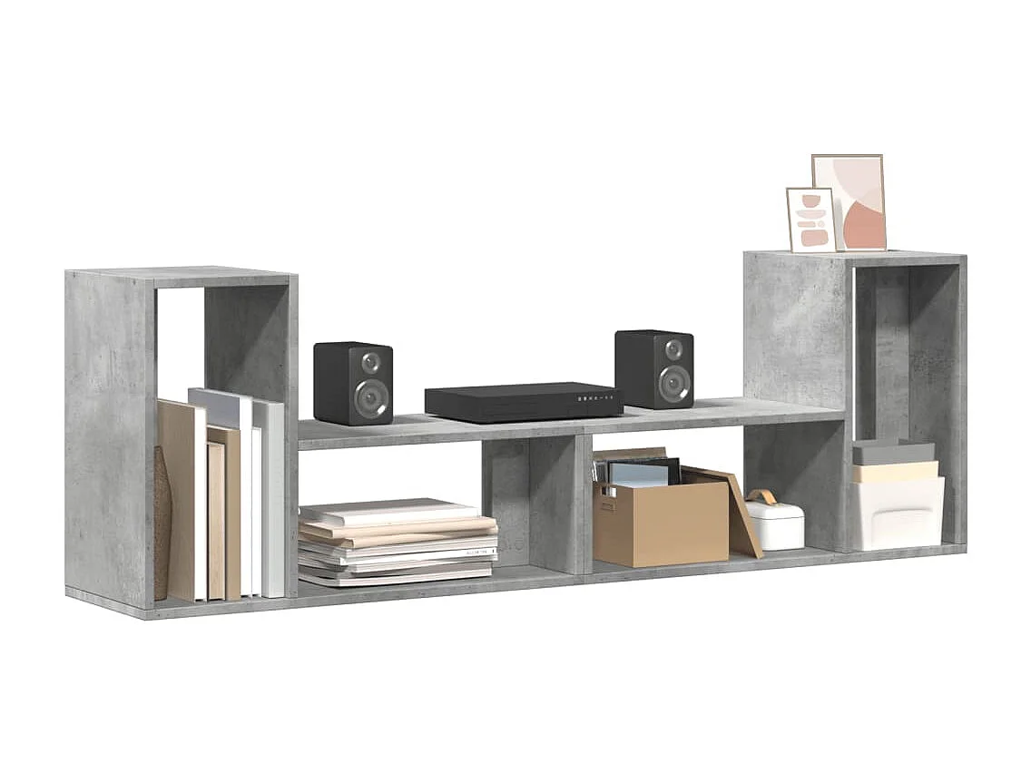 Muebles de TV | Gabinetes de TV |  Muebles de salón 2 uds madera ingeniería gris hormigón 75x30x50 cm