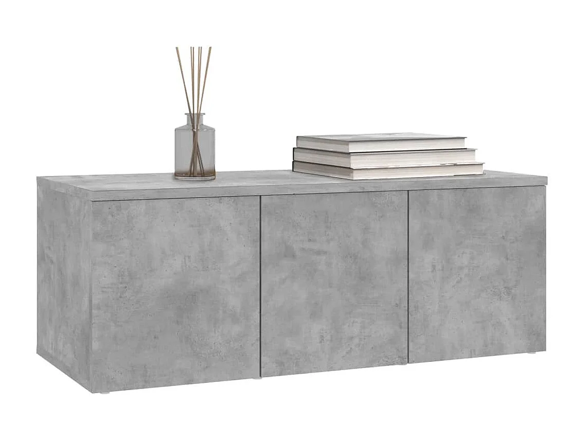 Mueble para TV  | Gabinete de TV |  Mueble de salón madera contrachapada gris hormigón 80x34x30 cm