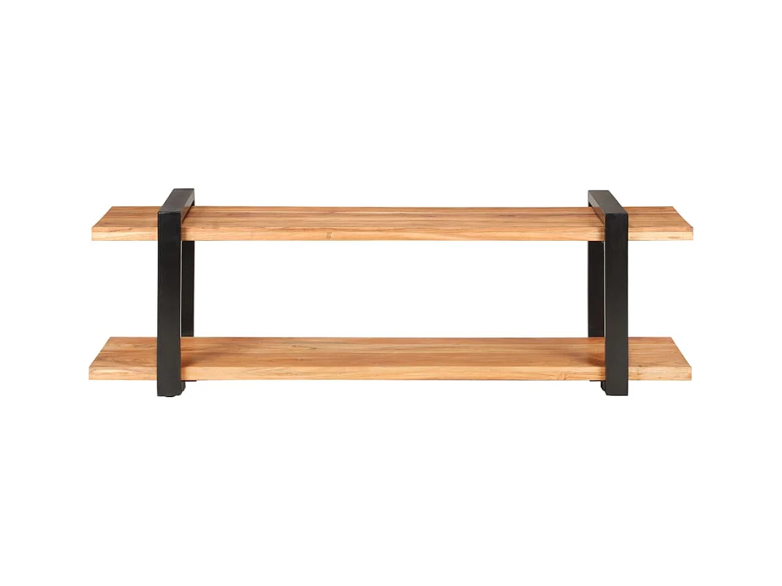 Mueble para TV  | Gabinete de TV |  Mueble de salón de madera maciza de acacia 130x40x40 cm