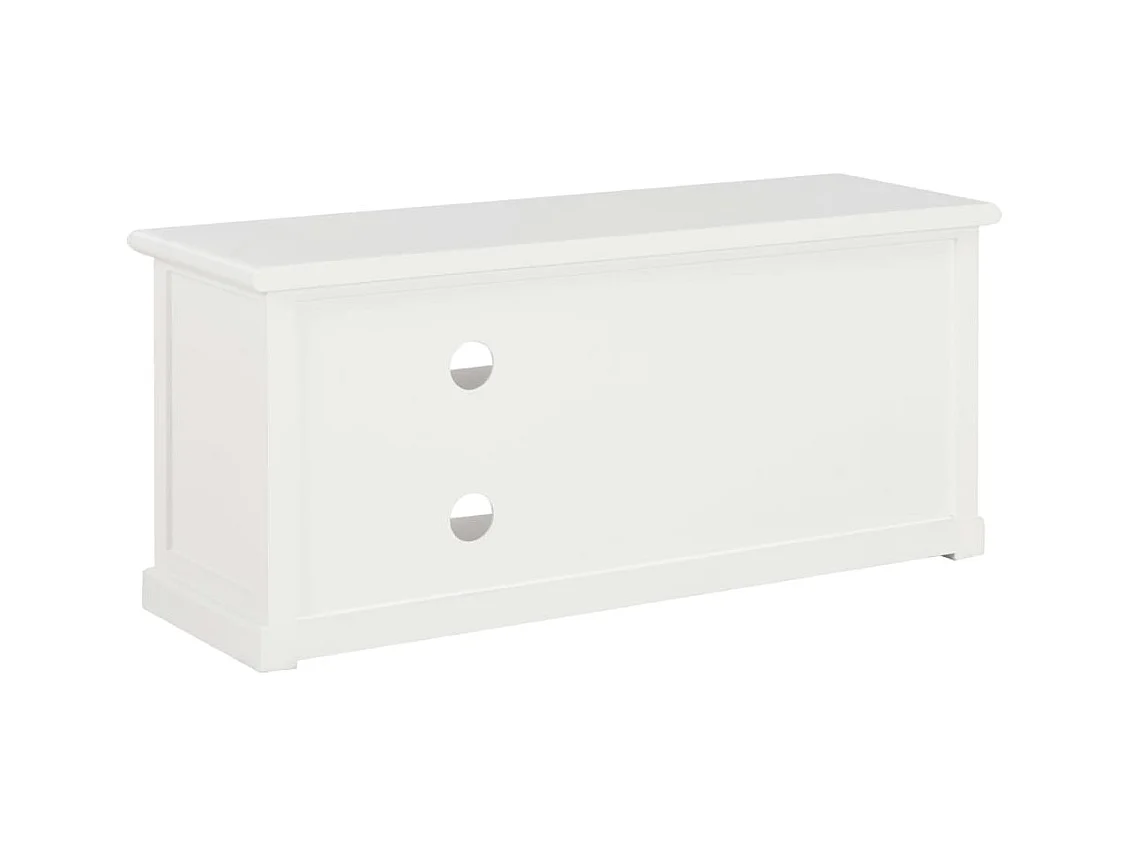 Mueble para TV  | Gabinete de TV |  Mueble de salón de madera blanco 90x30x40 cm
