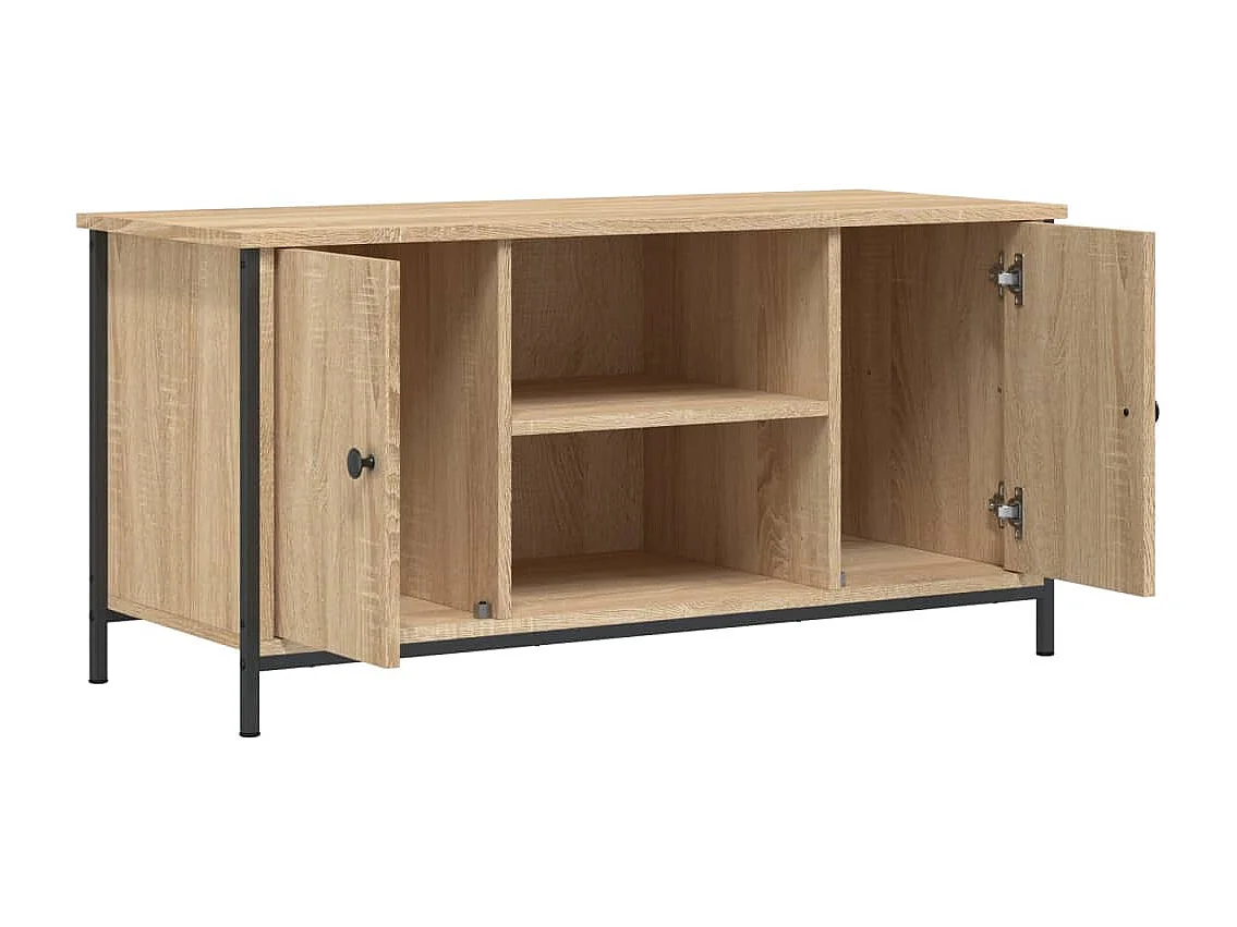 Mueble para TV  | Gabinete de TV |  Mueble de salón madera contrachapada roble Sonoma 100x40x50 cm