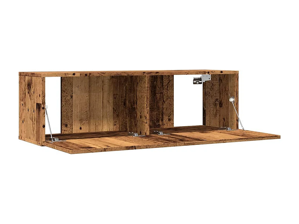 Meubles TV | Bancs TV | Armoires TV muraux 2 pcs vieux bois 100x30x30 cm