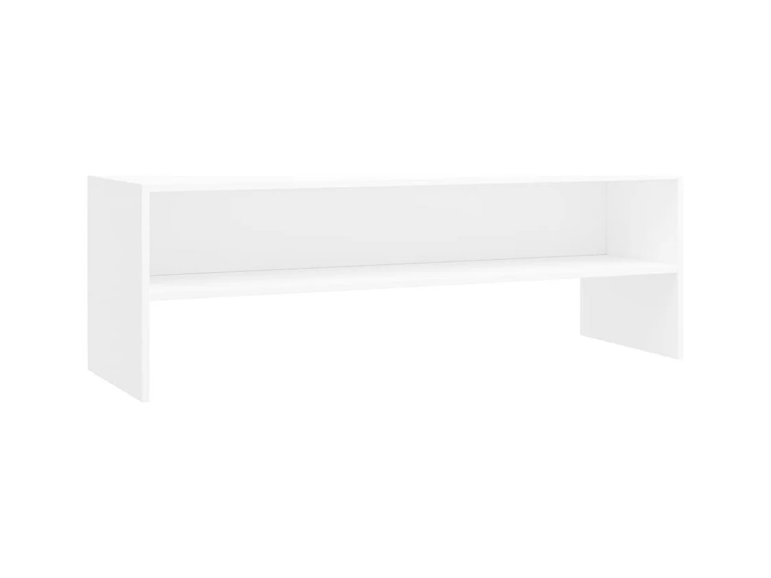 Mueble para TV  | Gabinete de TV |  Mueble de salón madera contrachapada blanco 120x40x40 cm