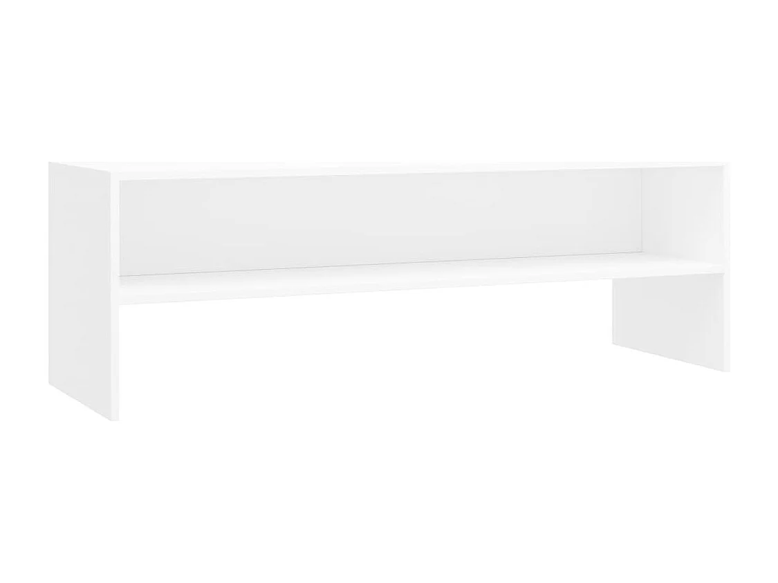 Mueble para TV  | Gabinete de TV |  Mueble de salón madera contrachapada blanco 120x40x40 cm