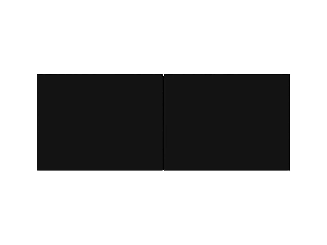 Set de muebles de salón TV | Gabinetes de TV |  Muebles de TV 3 pzas madera de ingeniería negro