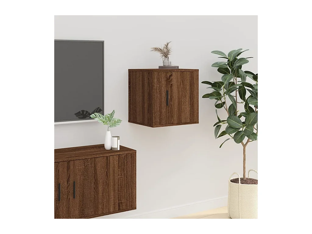 Mueble para TV  | Gabinete de TV |  Mueble de salón de pared roble marrón 40x34,5x40 cm