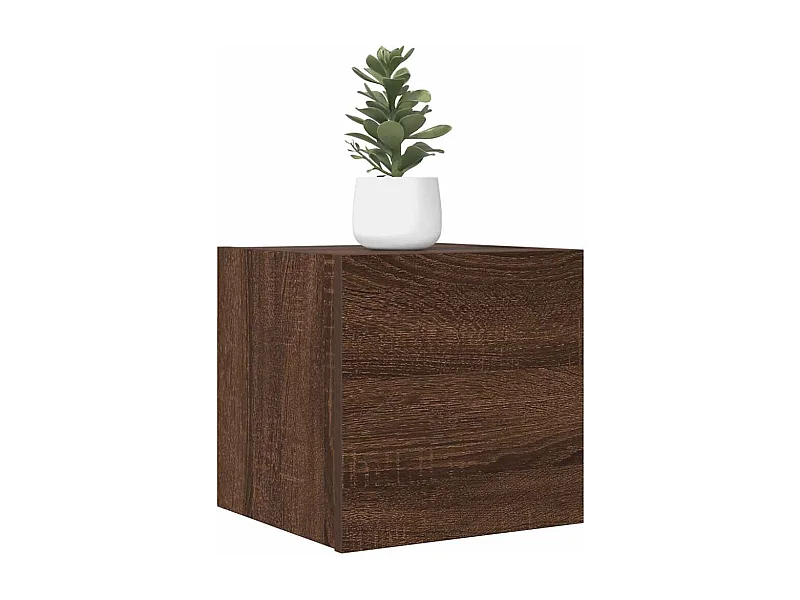 muebles para TV  | Gabinetes de TV |  Muebles de salón de pared 2 uds roble marrón 30,5x30x30 cm