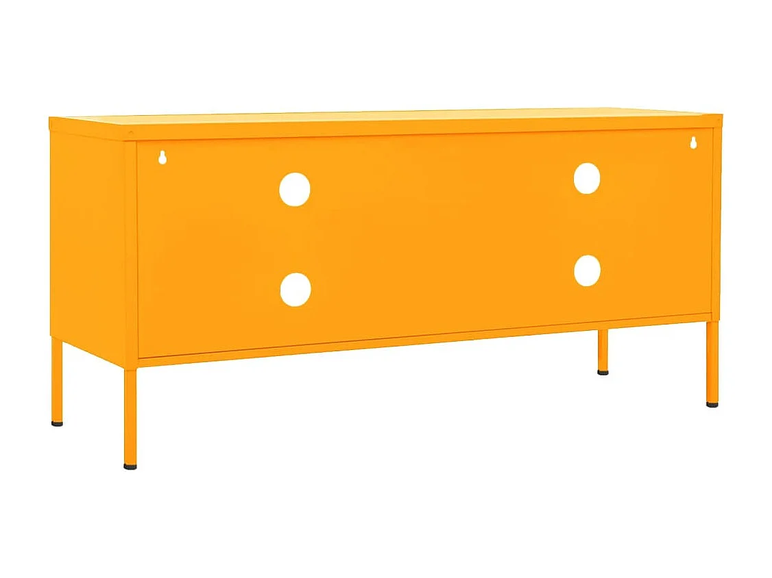 Mueble para TV  | Gabinete de TV |  Mueble de salón de acero amarillo mostaza 105x35x50 cm