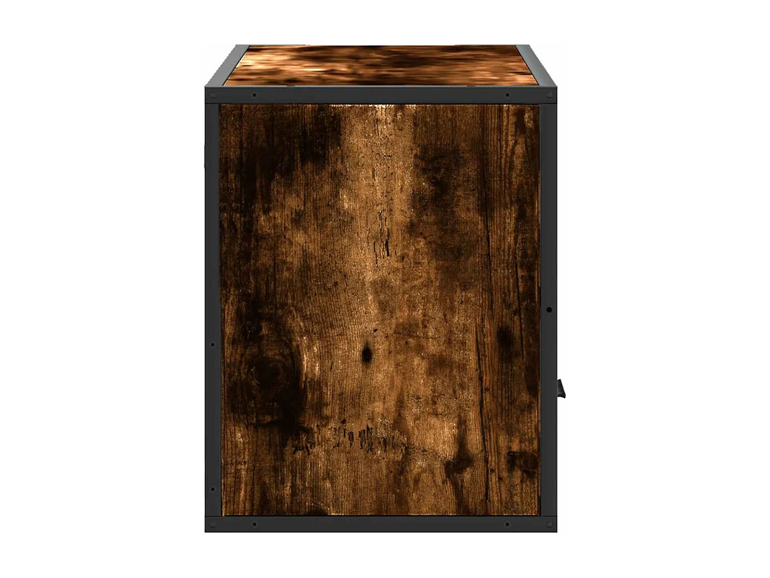 Tv-meubel | Tv-Bank | TV-kast80x31x39,5cm bewerkt hout metaal gerookt eikenkleurig