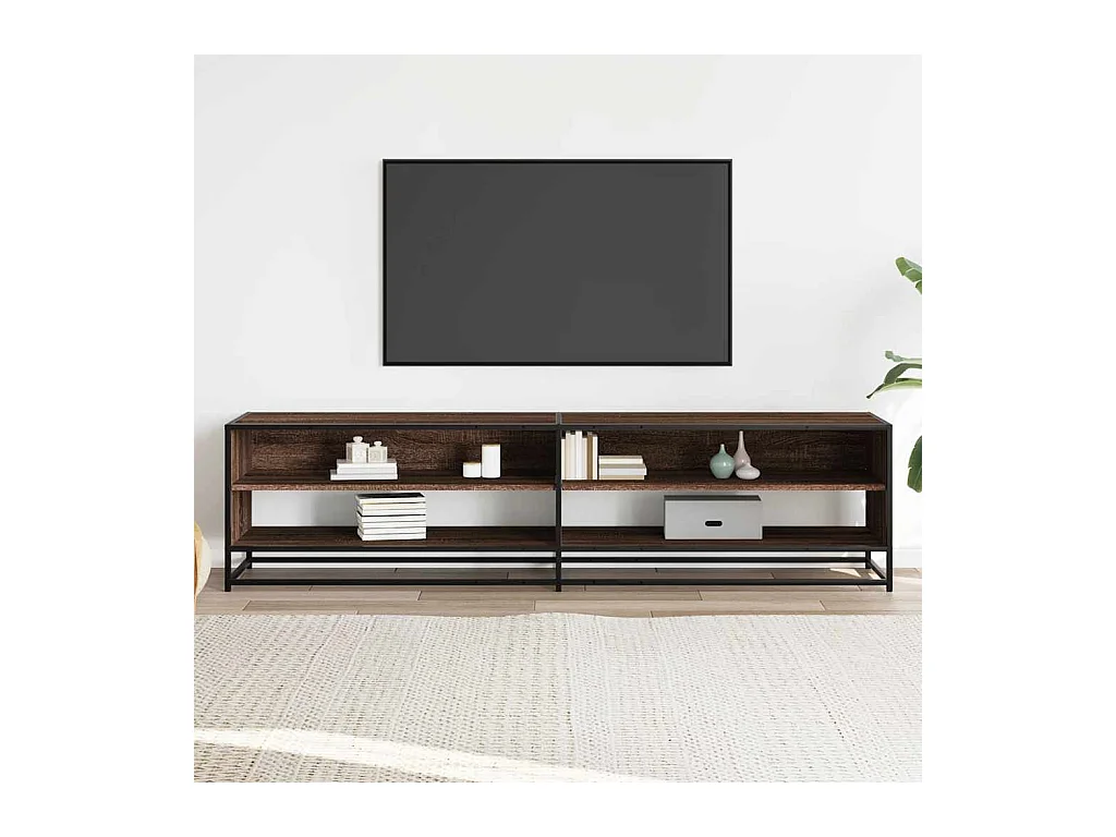 Tv-meubel | Tv-Bank | TV-kast180,5x40x46 cm bewerkt hout bruin eikenkleurig