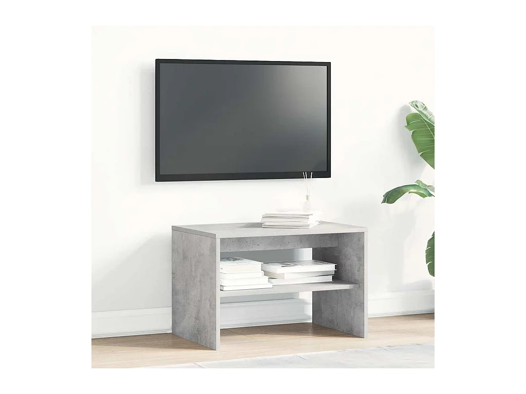Tv-meubel | Tv-Bank | TV-kast60x40x40 cm bewerkt hout betongrijs