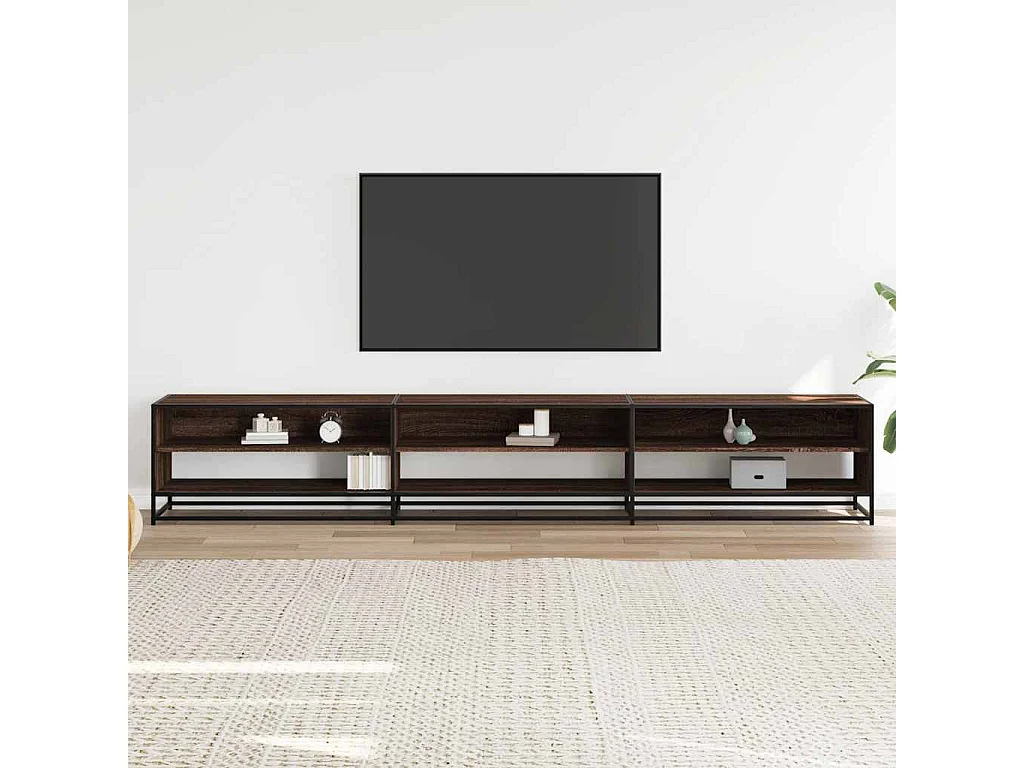 Meuble TV | Banc TV | Armoire TV chêne marron 270x40x46 cm bois d'ingénierie