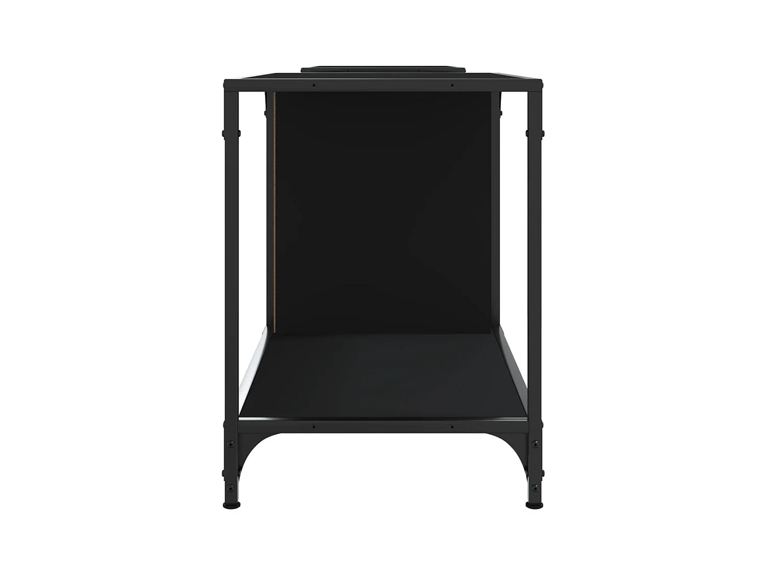 Mueble de TV | Mueble de salón madera de ingeniería negro 203x37x50 cm