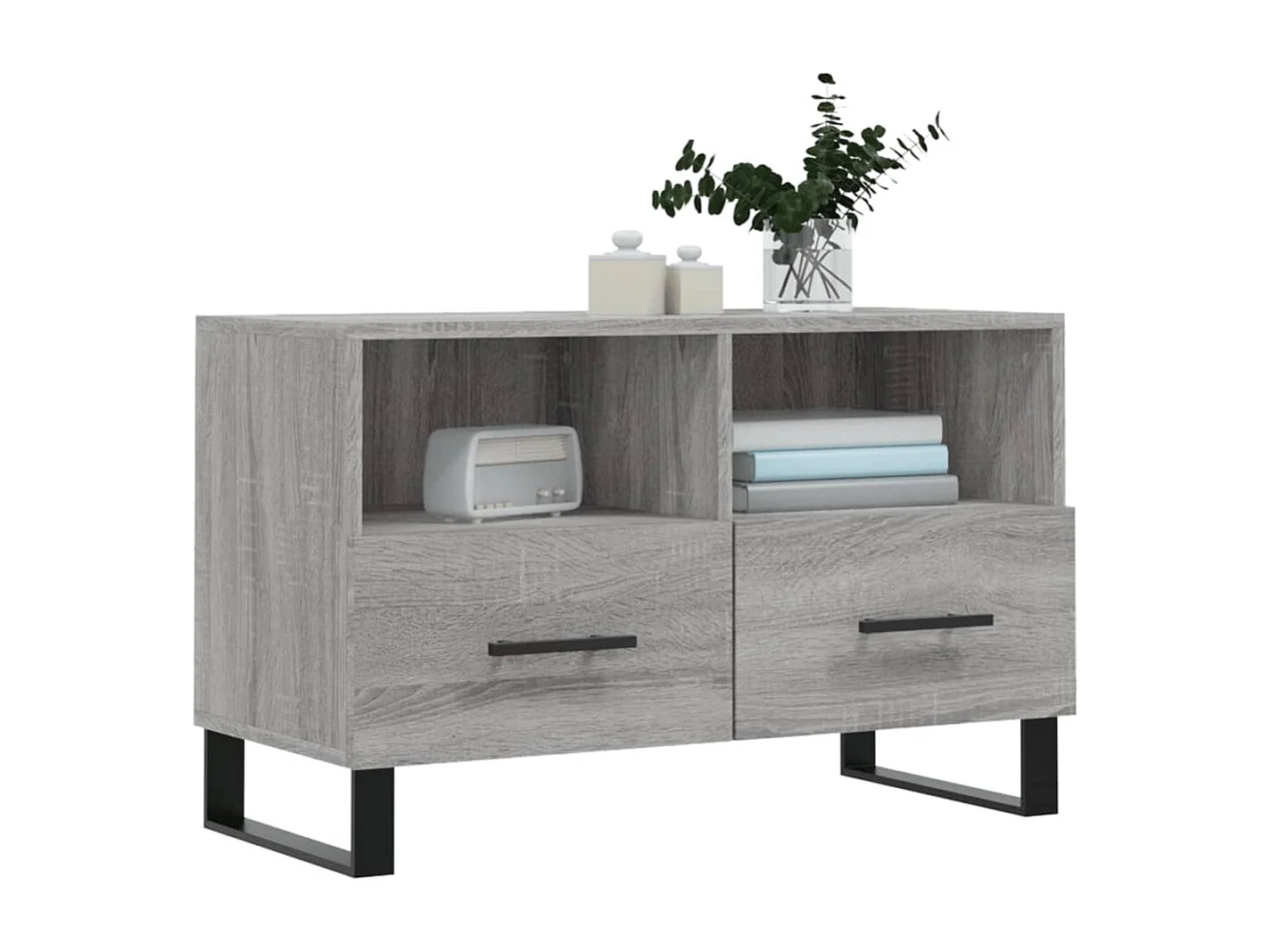 Meuble TV | Banc TV | Armoire TV Sonoma gris 80x36x50 cm Bois d'ingénierie