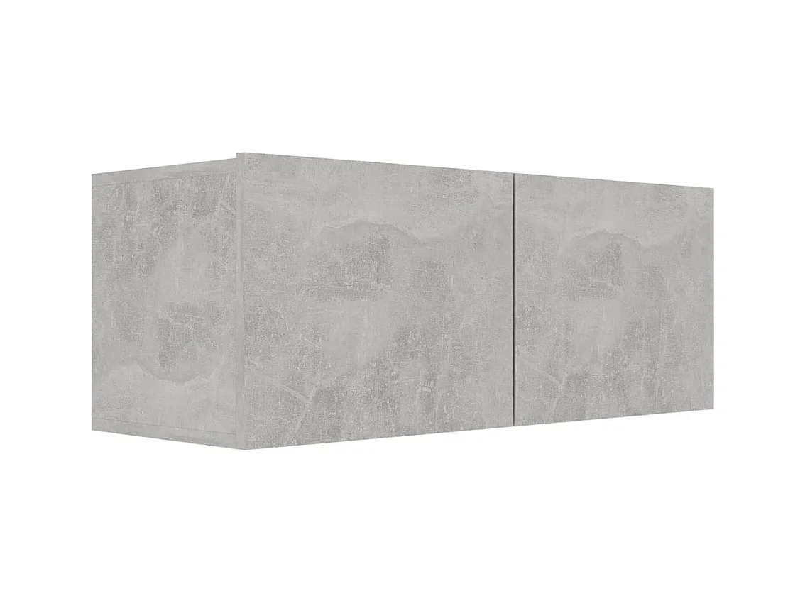 Meubles TV | Bancs TV | Armoires TV 3 pcs Gris béton Bois d'ingénierie