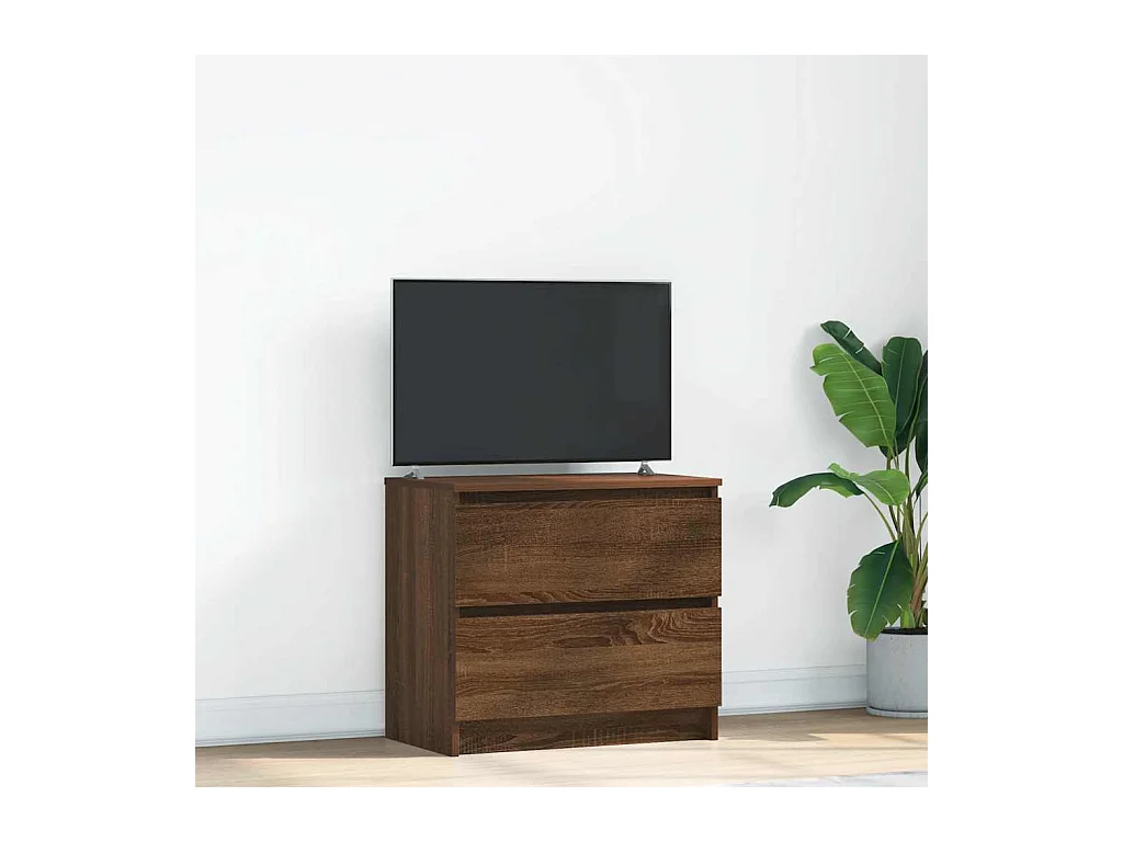 Tv-meubel | Tv-Bank | TV-kast60x35x54 cm bewerkt hout bruin eikenkleur