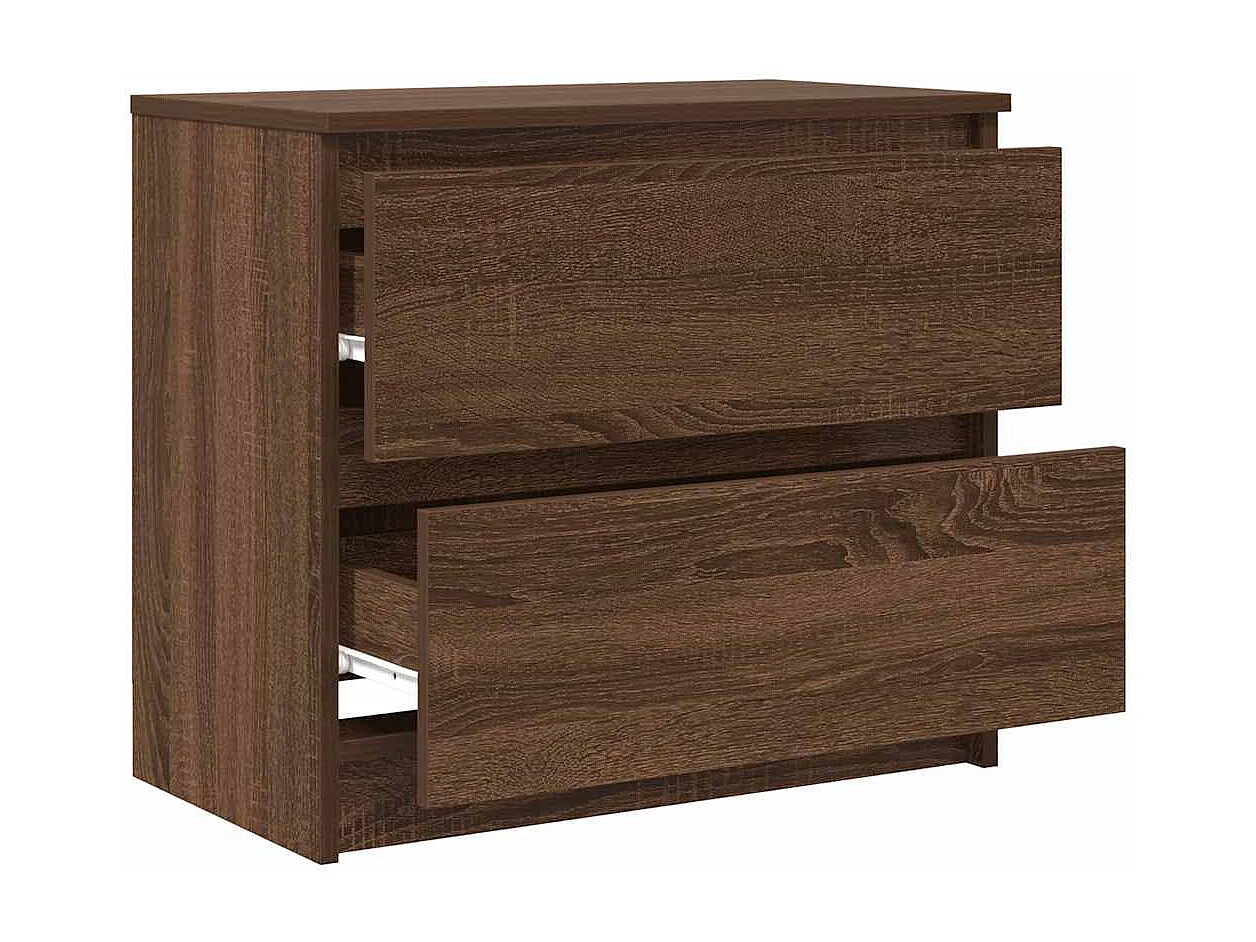 Tv-meubel | Tv-Bank | TV-kast60x35x54 cm bewerkt hout bruin eikenkleur