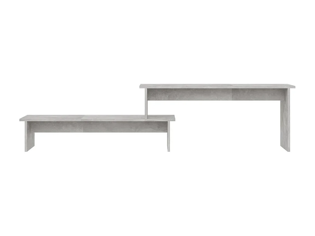 Mueble para TV  | Gabinete de TV |  Mueble de salón madera contrachapada gris hormigón 180x30x43 cm