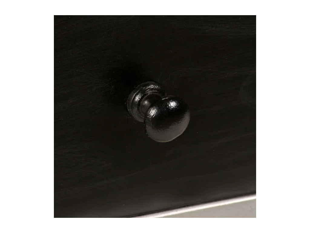 Mueble para TV  | Gabinete de TV |  Mueble de salón de madera de mango maciza y acero 120x30x45 cm