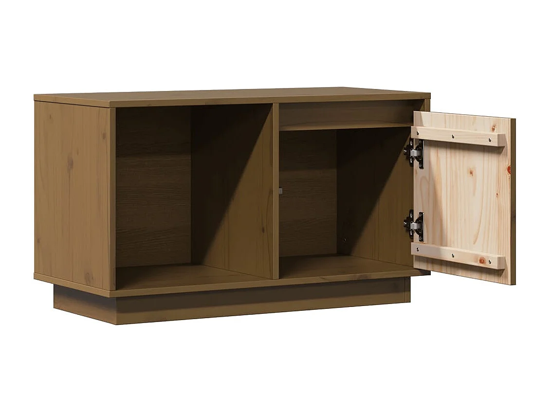 Meuble TV | Banc TV | Armoire TV Marron miel 74x35x44 cm Bois de pin massif