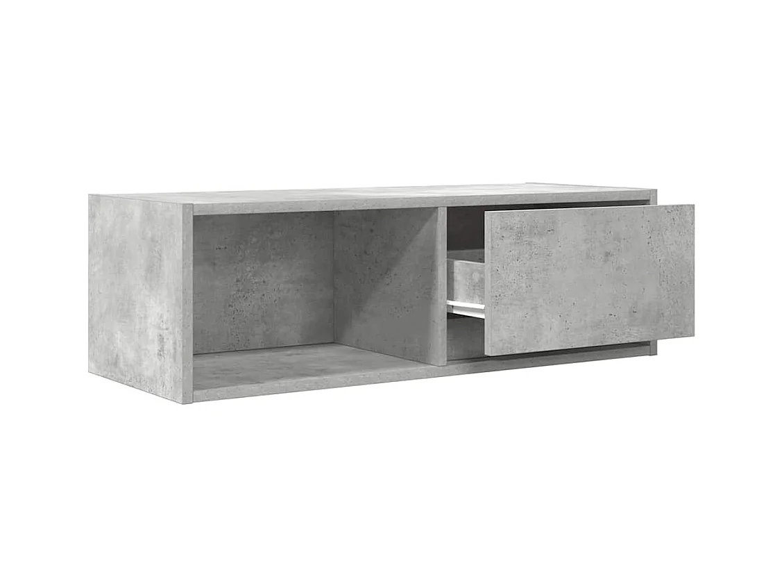 Tv-meubels | Tv-Banken | TV-kasten 2 st 80x31x25,5 cm bewerkt hout betongrijs