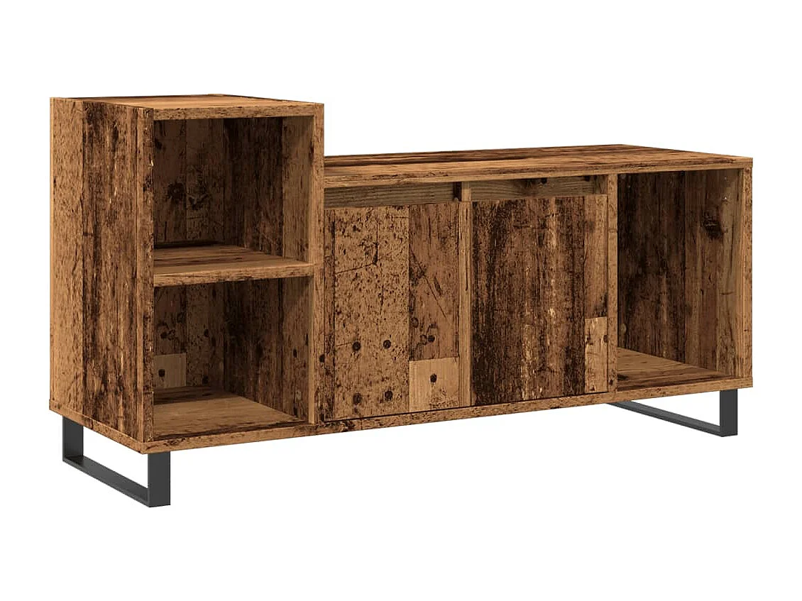 Mueble para TV  | Gabinete de TV |  Mueble de salón madera ingeniería madera envejecida 100x35x55 cm
