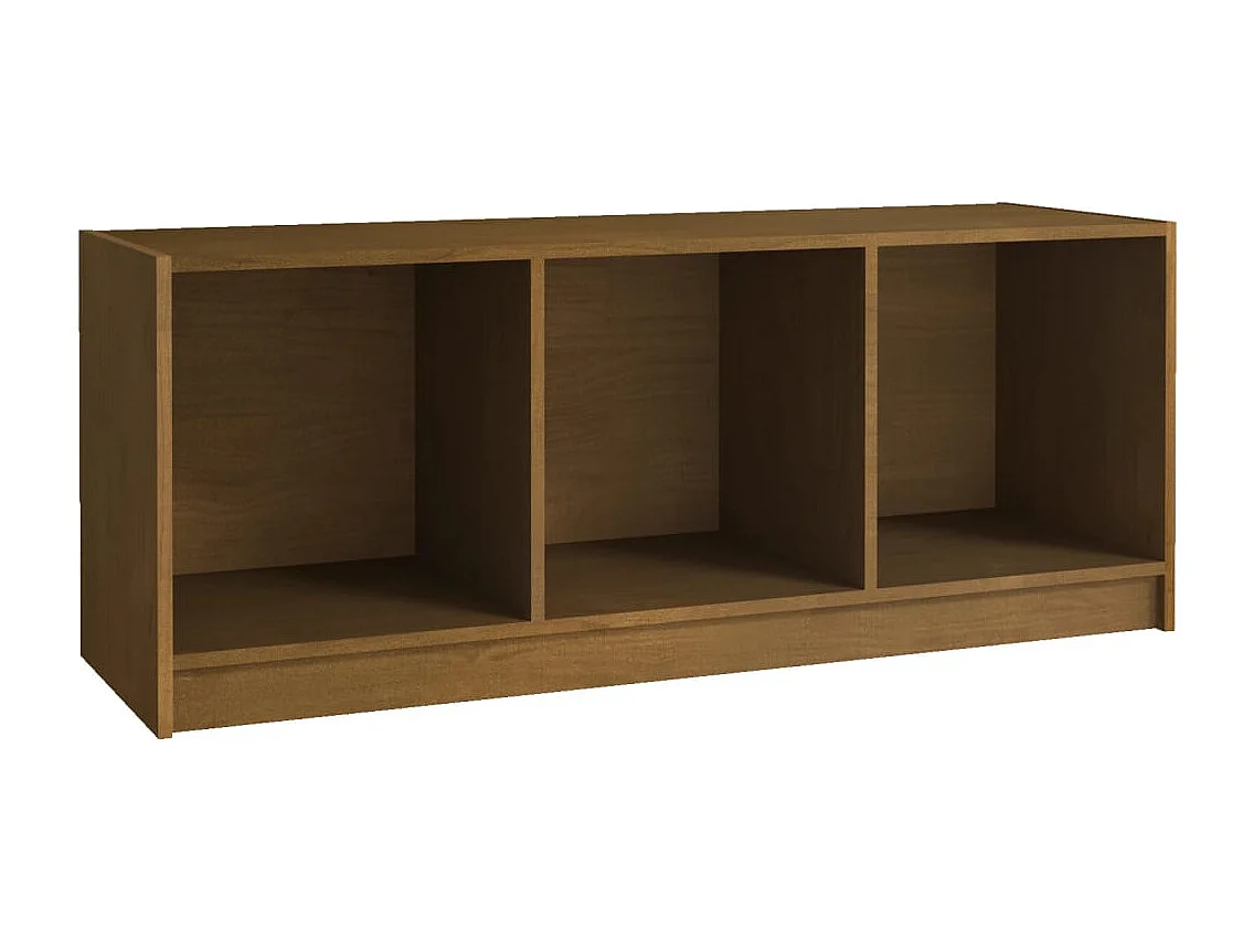 Tv-meubel | Tv-Bank | TV-kast 104x33x41 cm massief grenenhout honingbruin