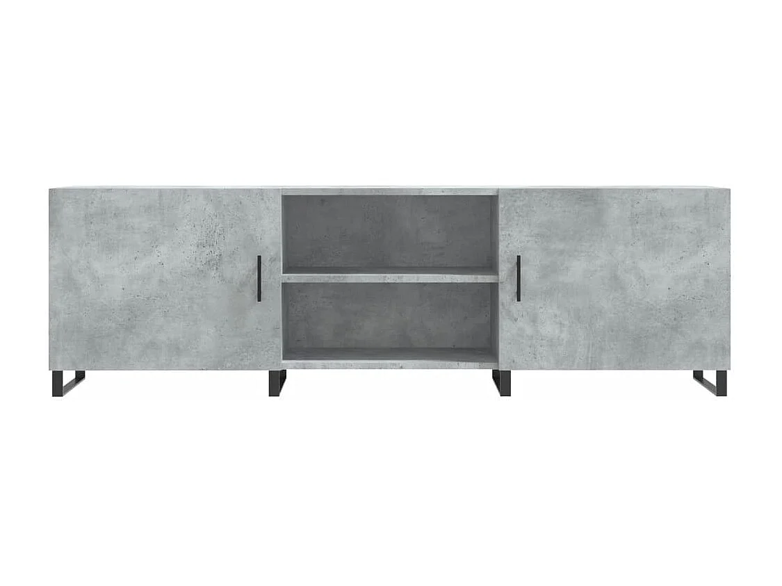 Meuble TV | Banc TV | Armoire TV gris béton 150x30x50 cm bois d'ingénierie