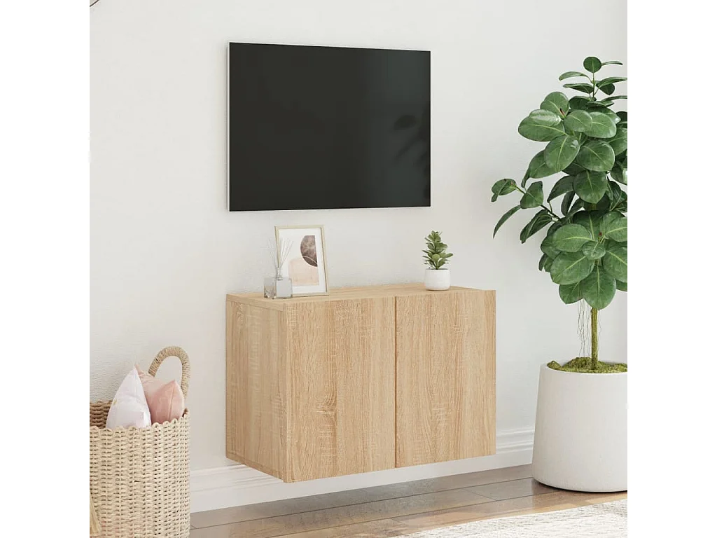 Mueble para TV  | Gabinete de TV |  Mueble de salón de pared roble Sonoma 60x30x41 cm