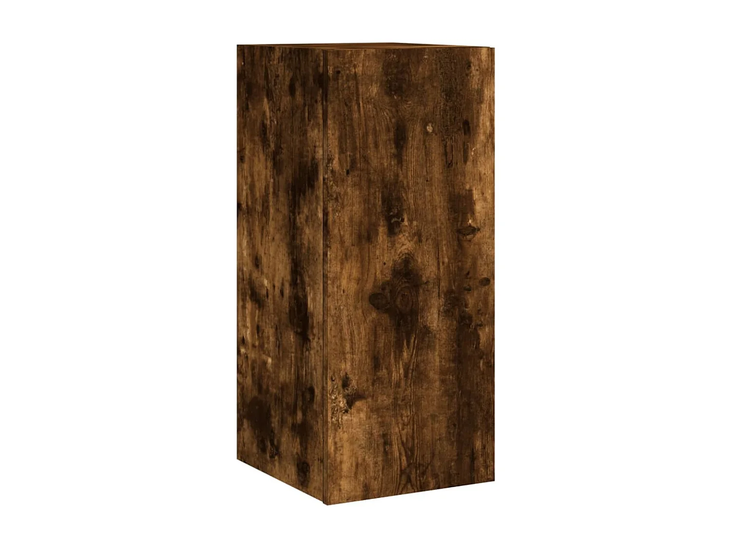 Meuble TV | Banc TV | Armoire TV mural avec lumières LED chêne fumé 30,5x35x70 cm