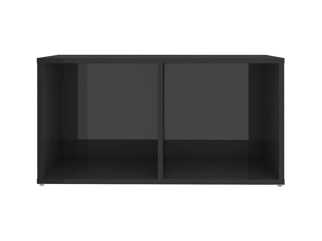 Muebles de salón | Gabinetes de TV |  Muebles de TV 6 piezas madera de ingeniería gris brillo