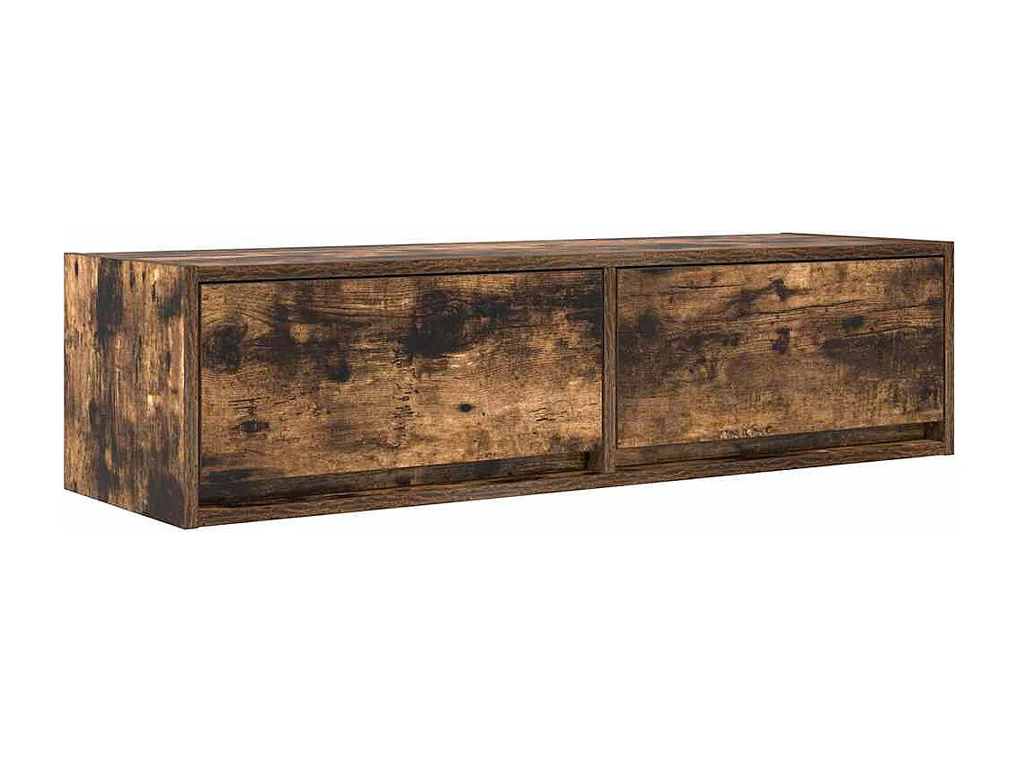 Gabinete de TV | Mueble de TV | Mueble de salón con cajón Roble ahumado 100 x 31 x 25.5 cm