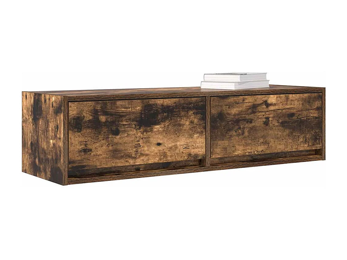 Gabinete de TV | Mueble de TV | Mueble de salón con cajón Roble ahumado 100 x 31 x 25.5 cm