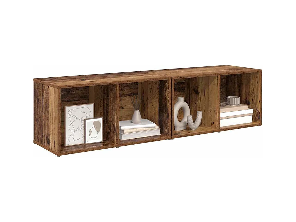 Conjunto de Mueble de TV | Mueble de salón Madera Vieja Madera contrachapada
