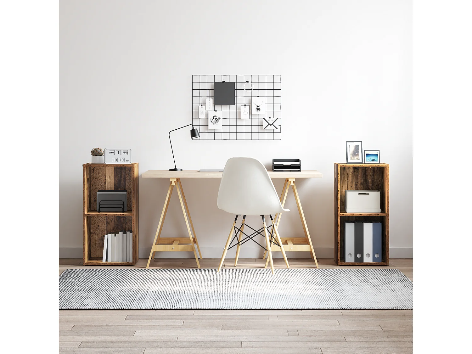 Conjunto de Mueble de TV | Mueble de salón Madera Vieja Madera contrachapada