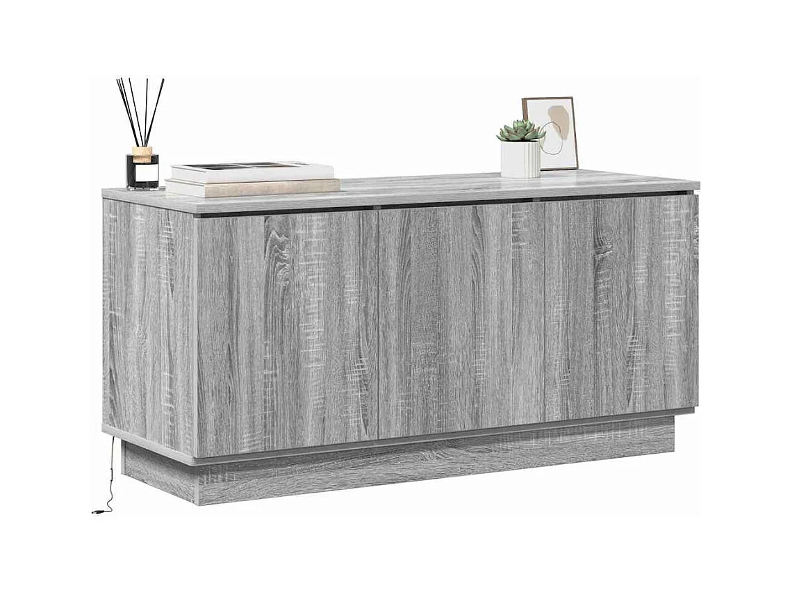 Meuble TV | Banc TV | Armoire TV Gris Sonoma 100x38x49 cm en bois d'ingénierie