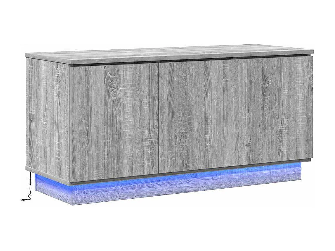 TV-kast | Tv-meubel | Tv-Bank Grijs Sonoma 100x38x49 cm Gelaagd Hout