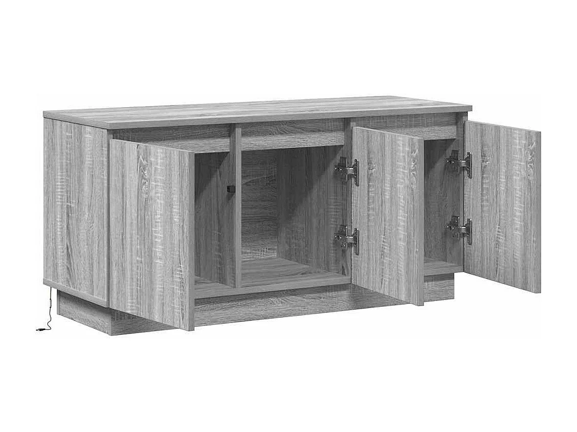 TV-kast | Tv-meubel | Tv-Bank Grijs Sonoma 100x38x49 cm Gelaagd Hout