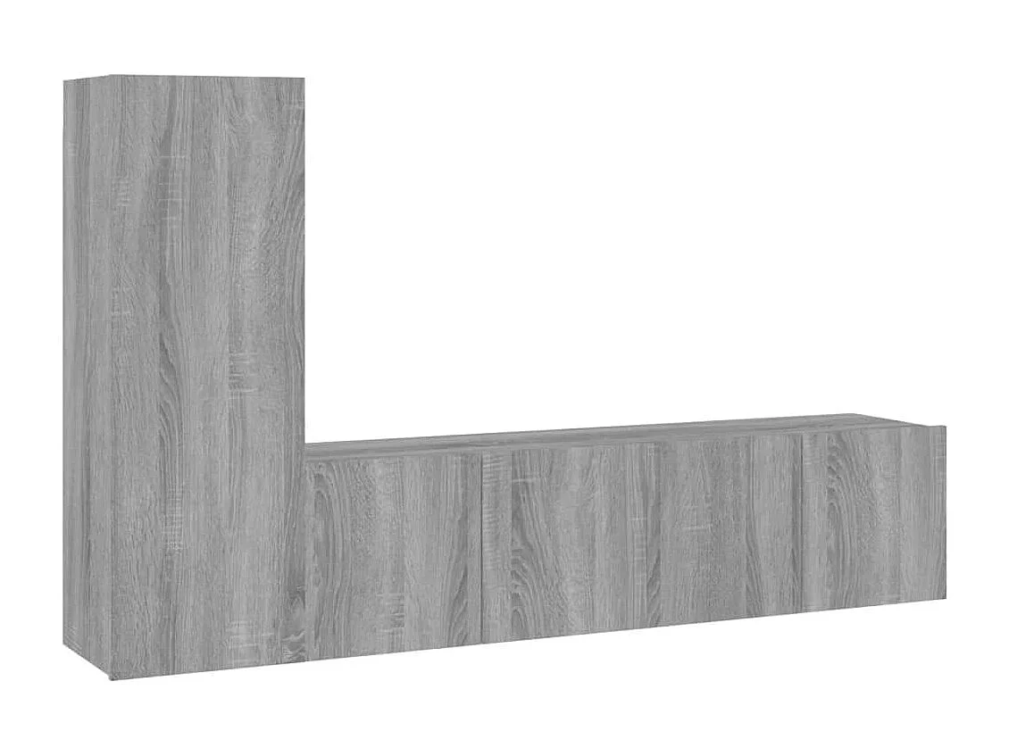 Ensemble de meubles TV | Bancs TV | Armoires TV 3 pcs Sonoma gris Bois d'ingénierie