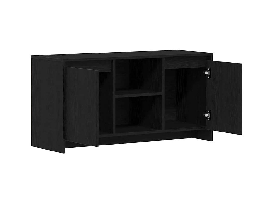 Mueble TV | Soporte de TV Negro 102 x 37.5 x 52.5 cm Madera contrachapada