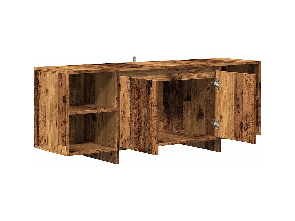 Mueble de TV | Mueble de salón madera de ingeniería envejecida 130x35x50 cm